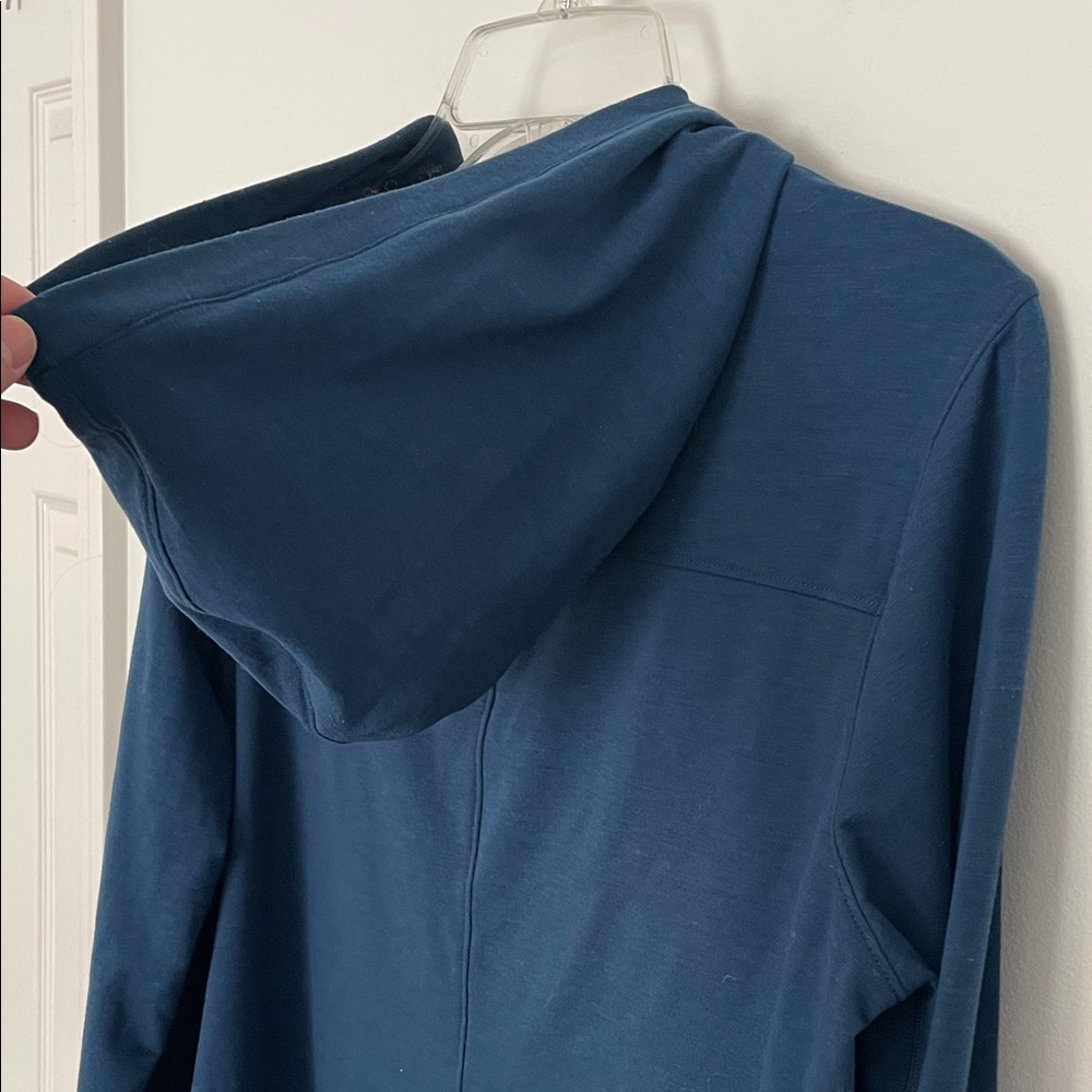 Marmot Blue Rory Hooded Sweatshirt Henley size XL - Picture 7 of 11